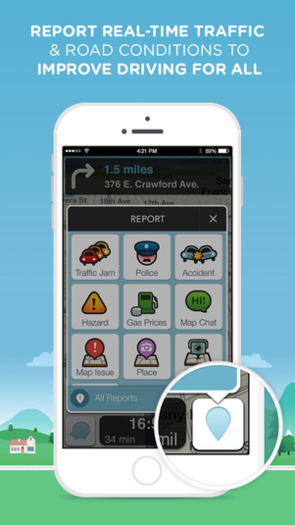 Download waze map for android app